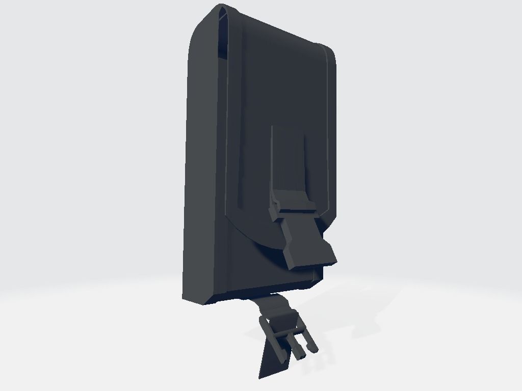 Plexus Big Right Pouche Bag Low-poly 3D model_4