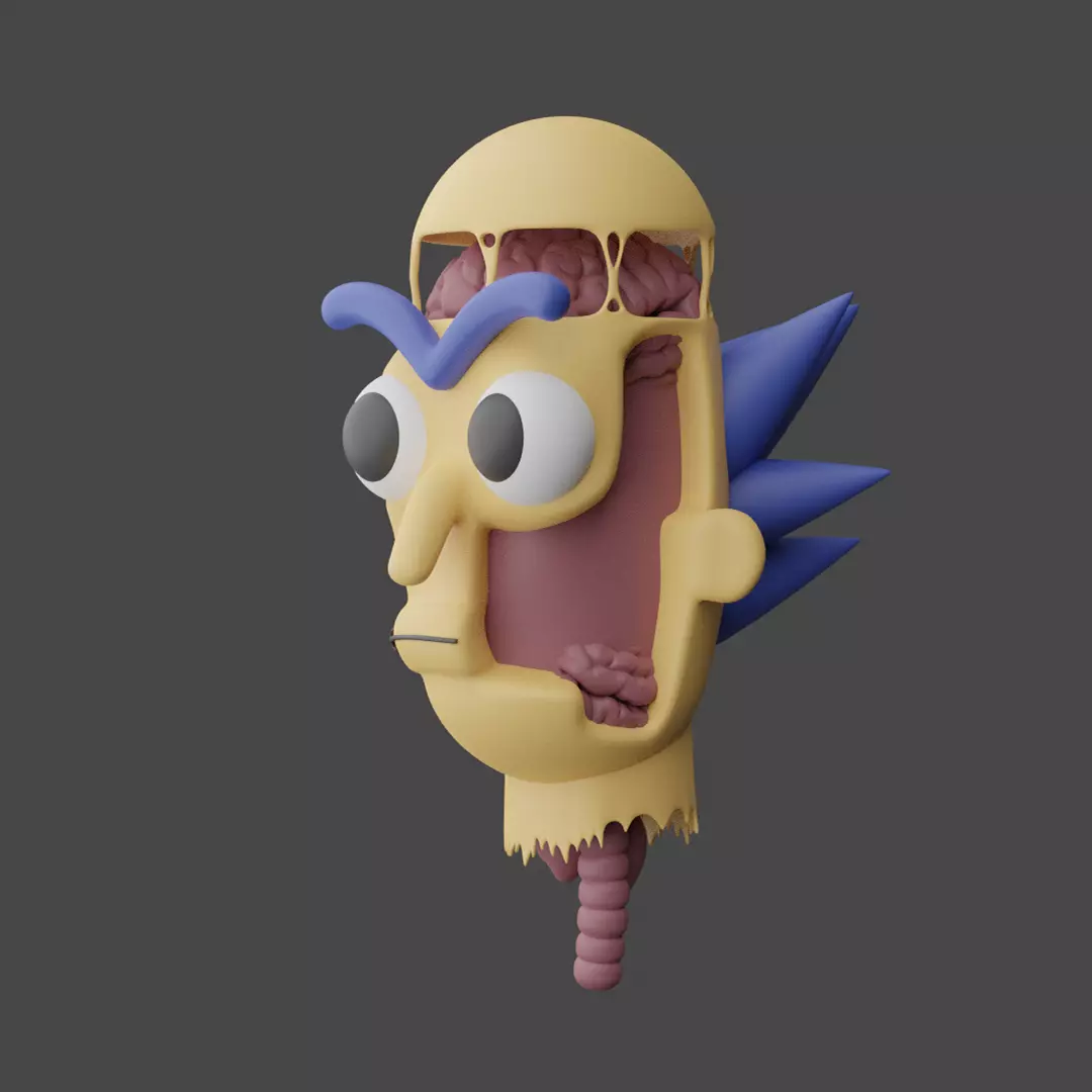 Rik head model 3D model_0