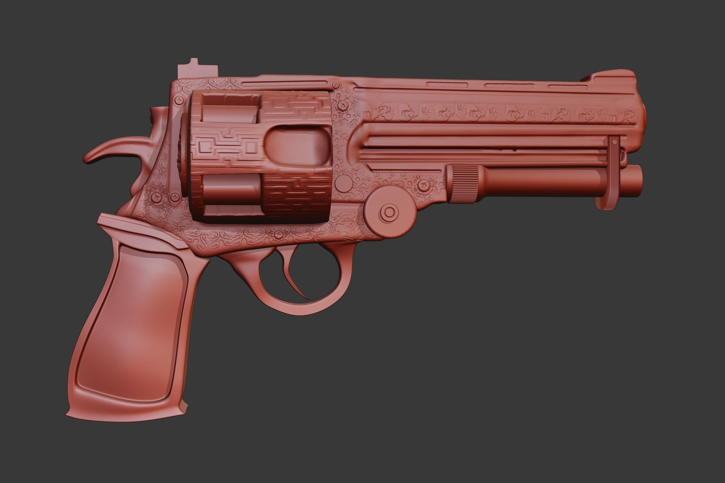 Revolver 3D model_5