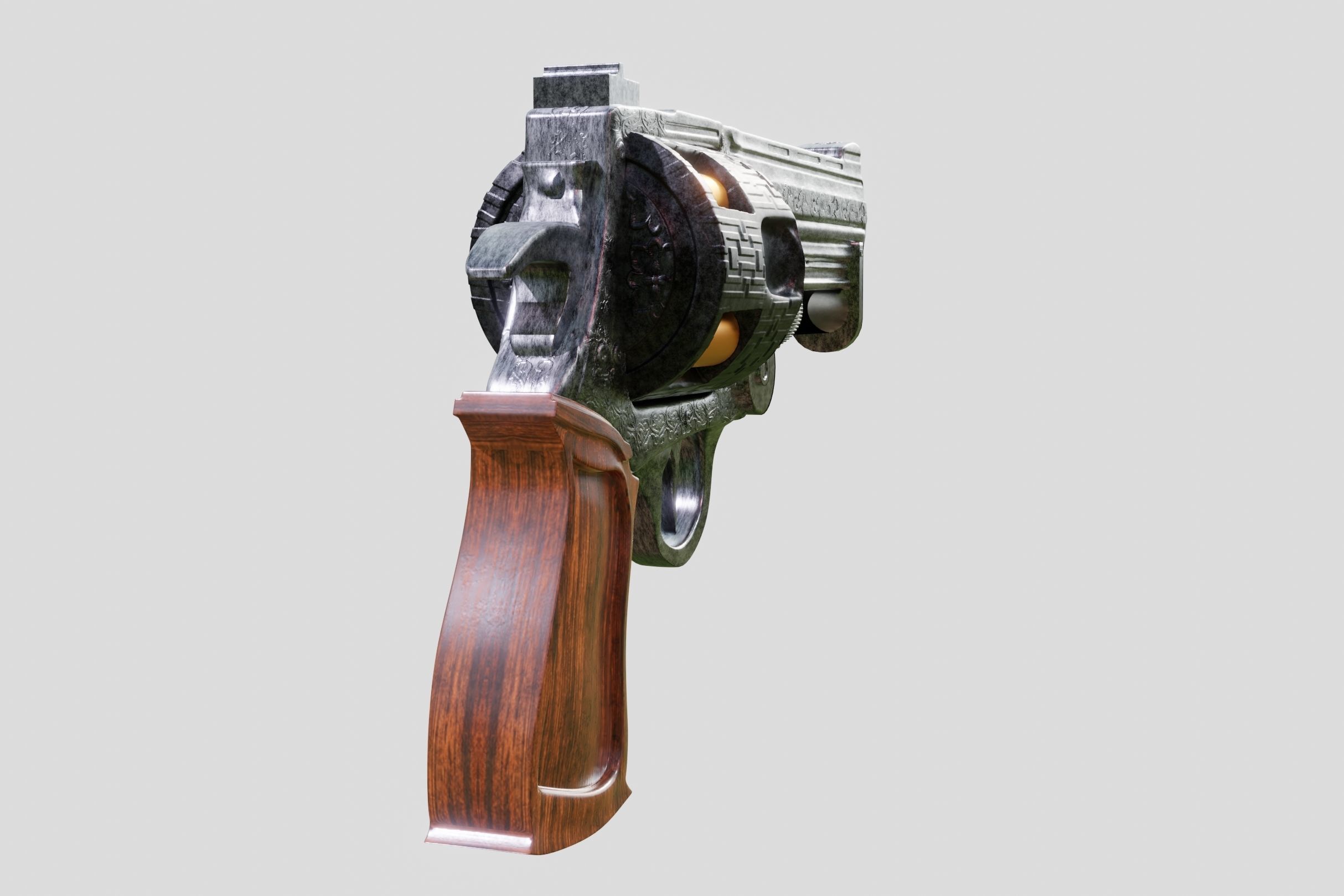 Revolver 3D model_2