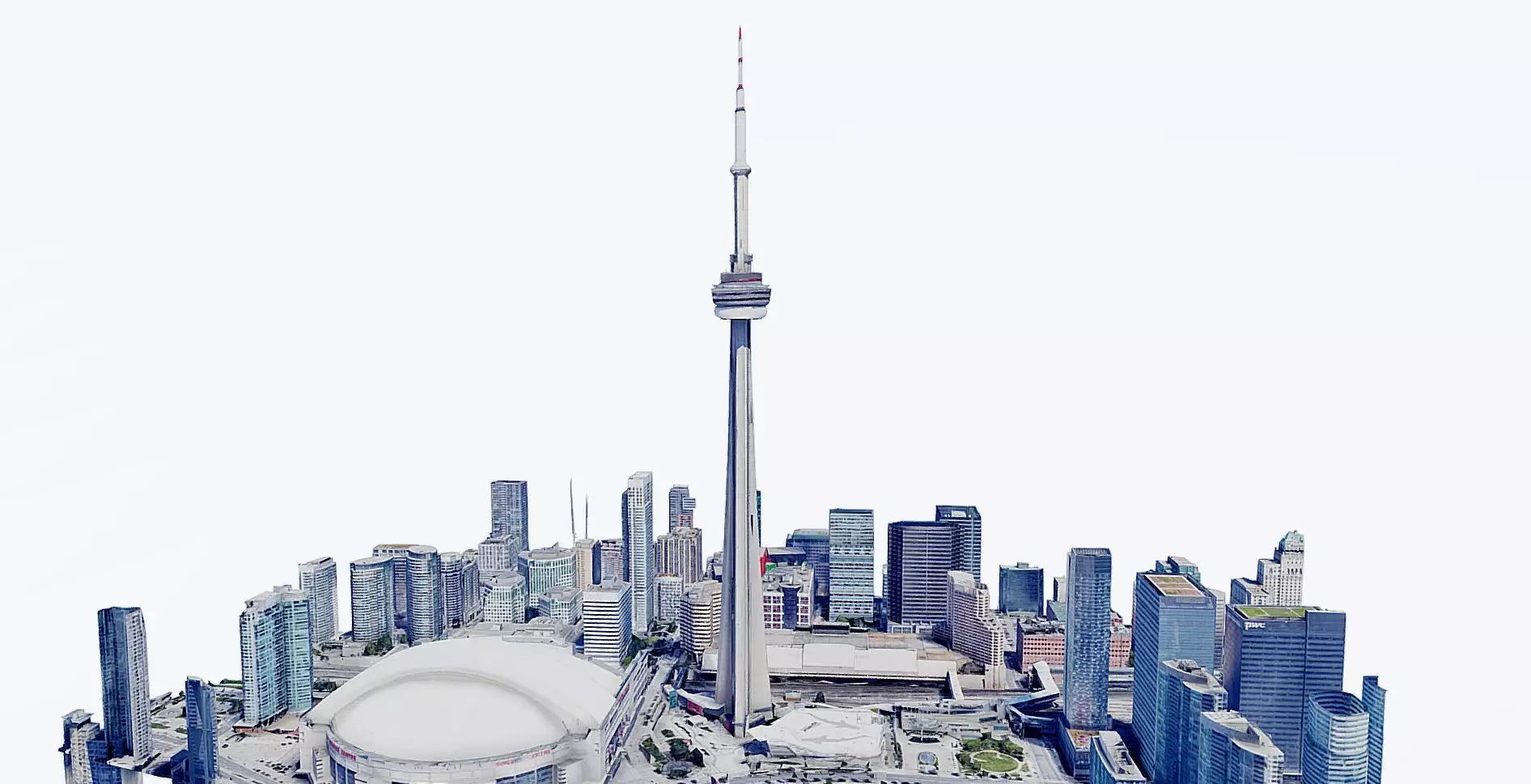 The CN Tower Low-poly 3D model