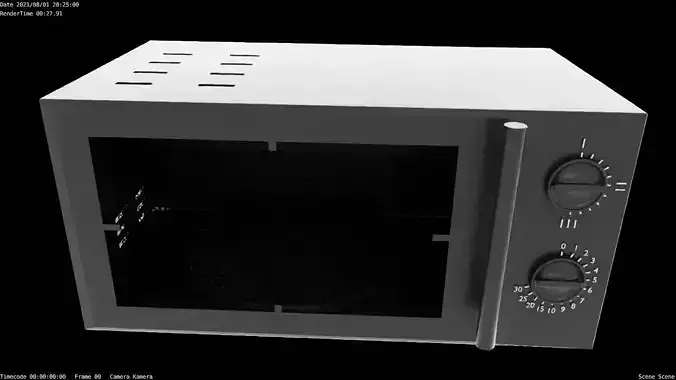 Microwave metallic silver kitchen accessories