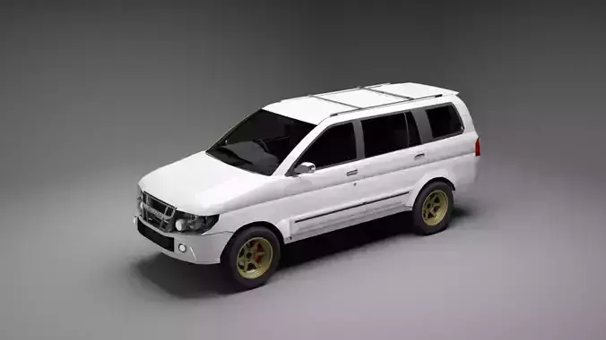 Isuzu Panther Free low-poly 3D model