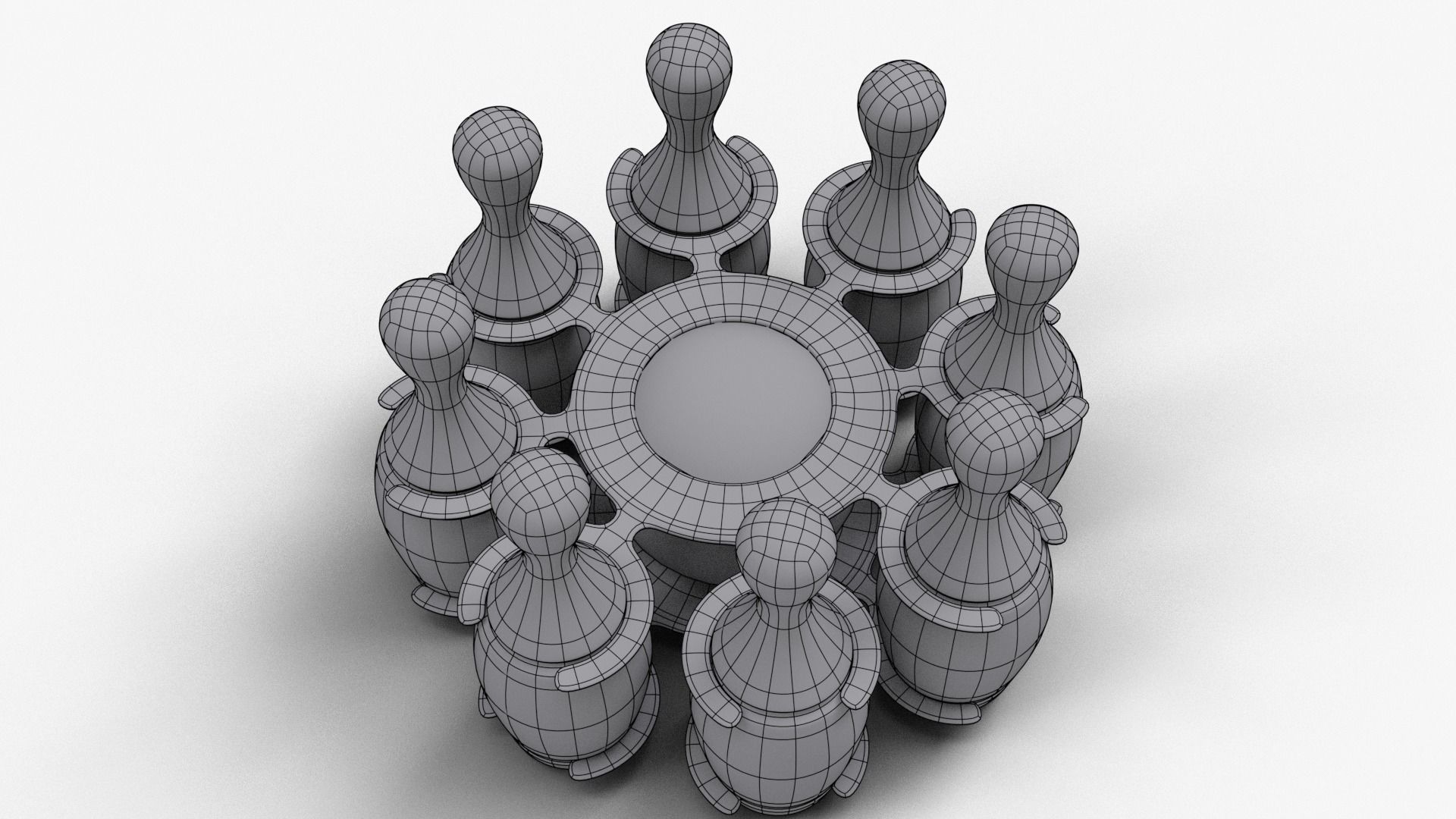 Baby Bowling Set Toy 3D model_6