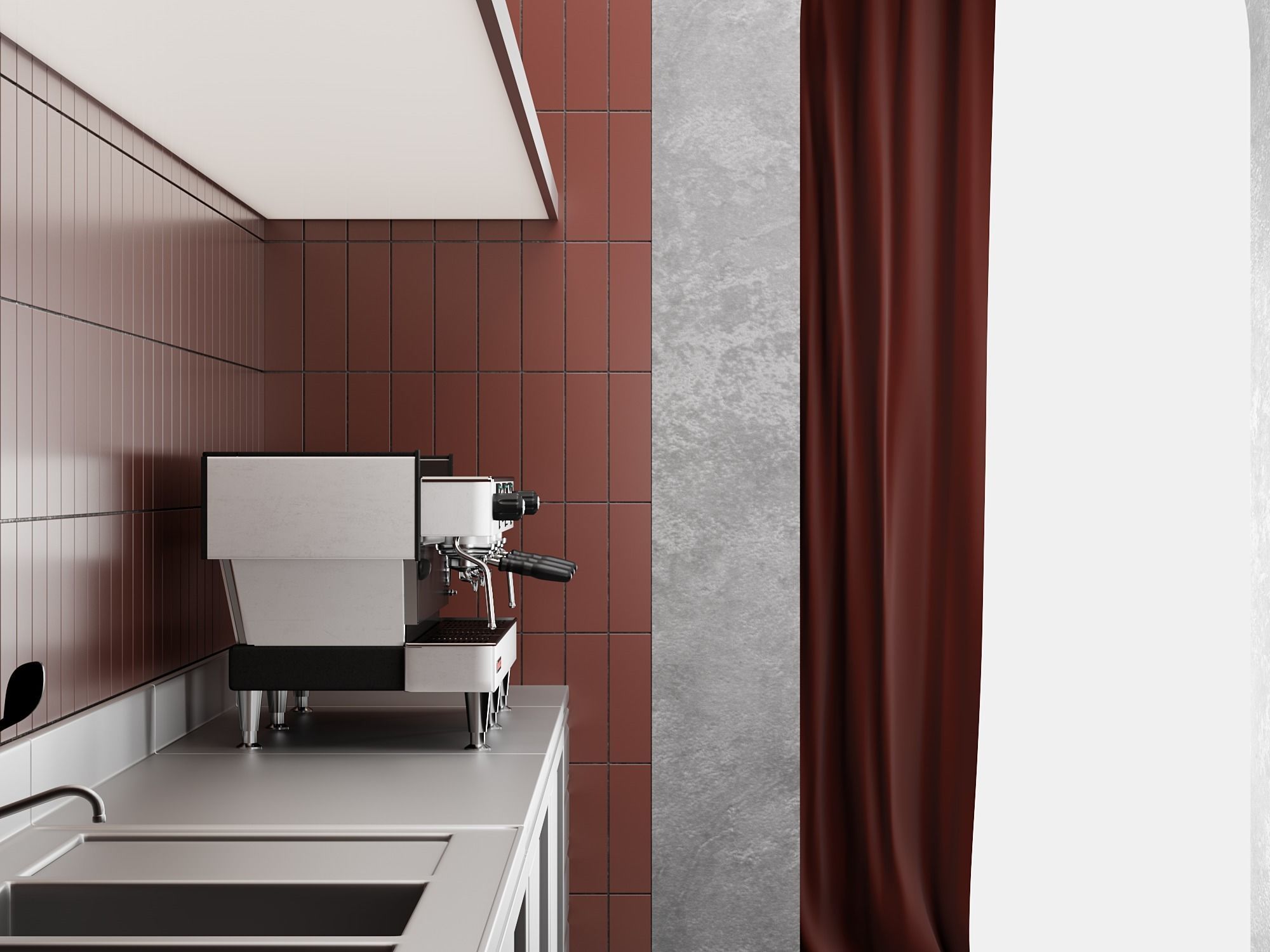 Restaurant Bar Counter NM 1 3D model_6