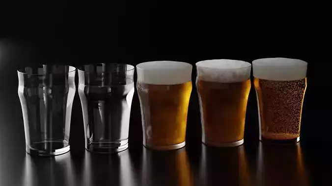 Beer Glass 6 3D model