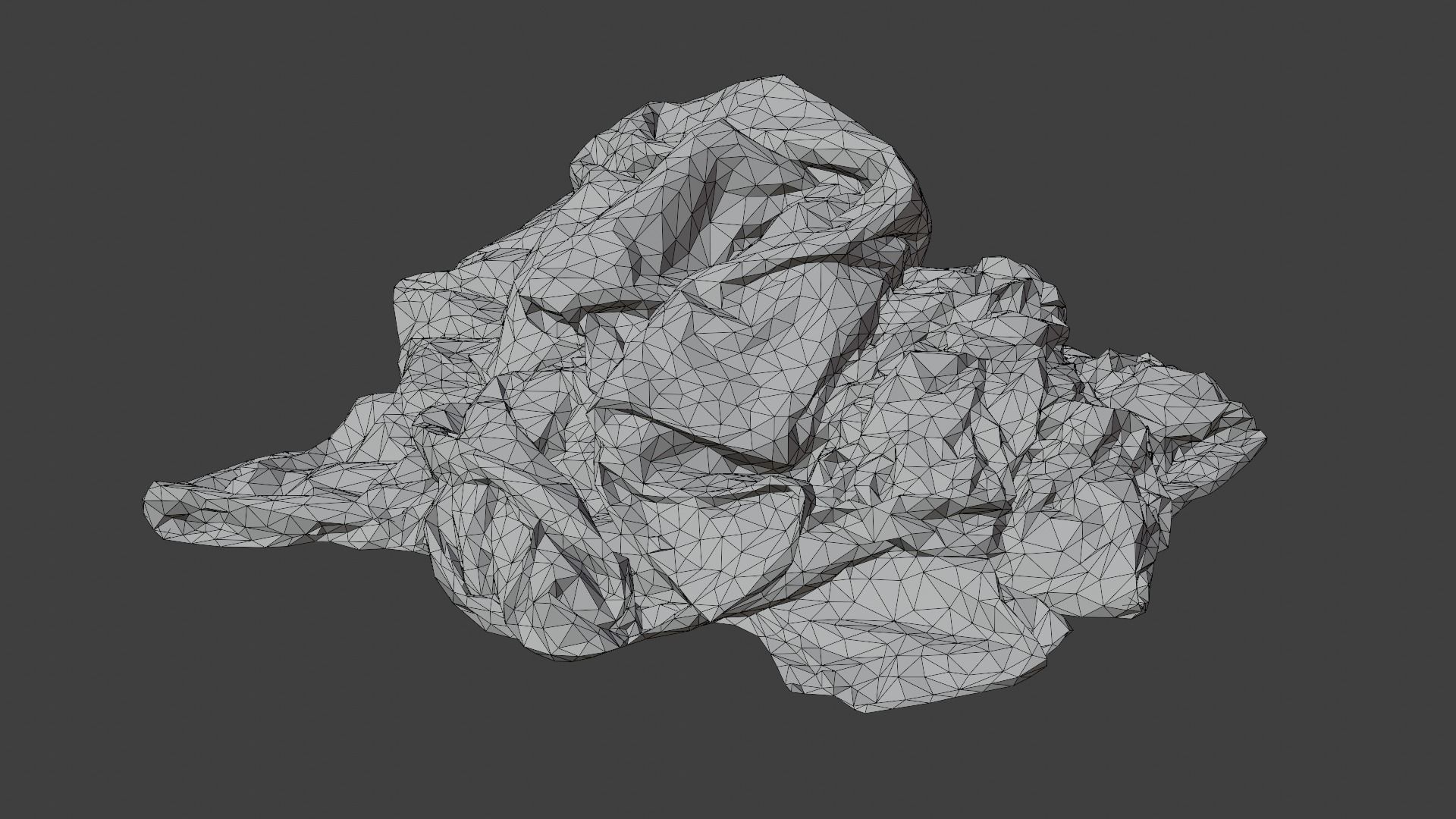 Pile of Clothes on the Ground Neon Color 3D Scanned Low-poly 3D model_7