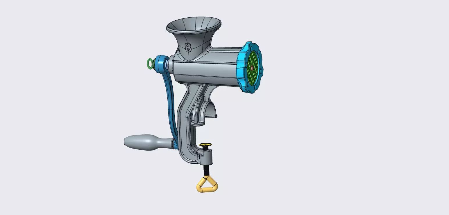 Meat Grinder 3D model_0