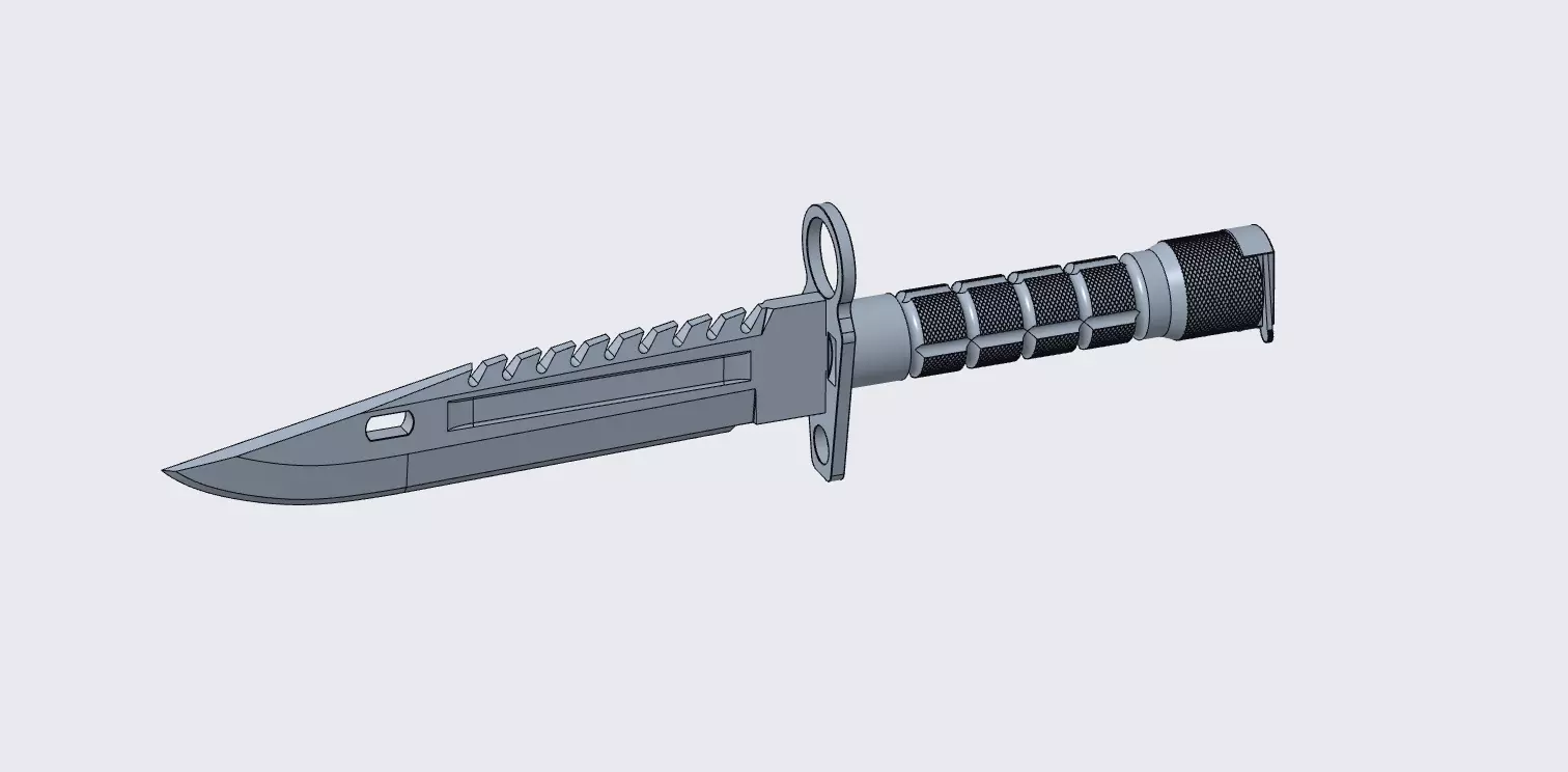 Bayonet M9 3D model_0