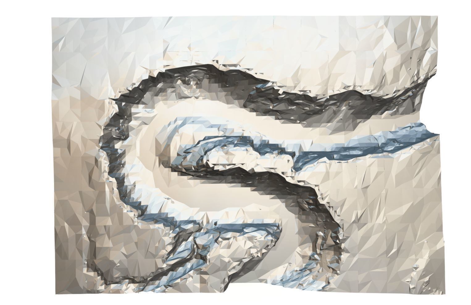 Horseshoe Bend - Grand Canyon Low-poly 3D model_6