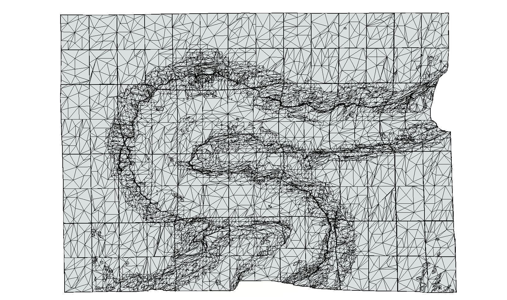 Horseshoe Bend - Grand Canyon Low-poly 3D model_5