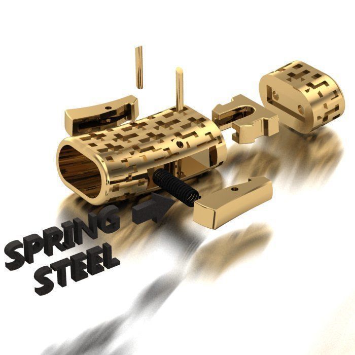 MEN LEATHER BRACELET 3D print model_4