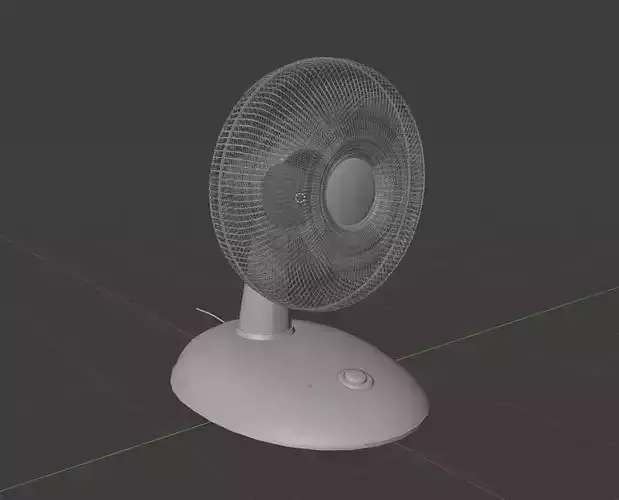 Low-Poly Fan 3D model