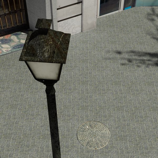 City Block Low-poly 3D model_21