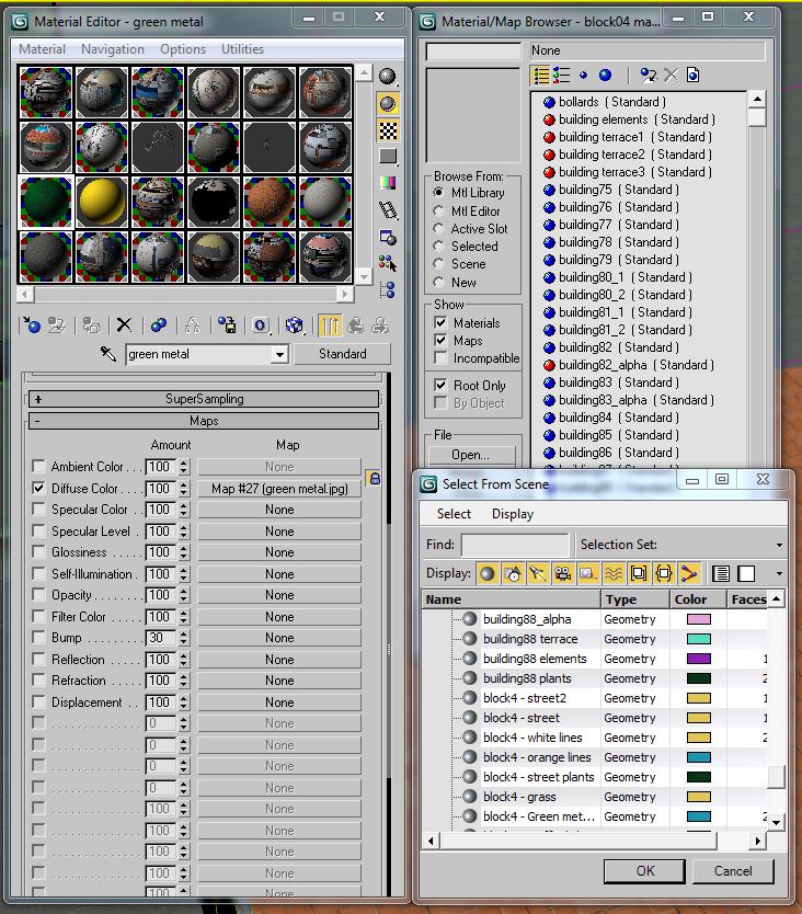 City Block Low-poly 3D model_28