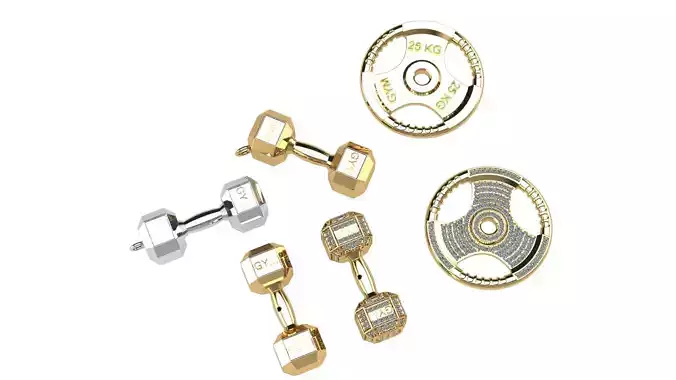 Dumbbell and halter GYM pendant