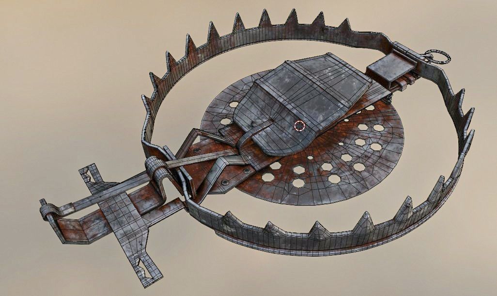 Animal Trap  Low-poly 3D model_13