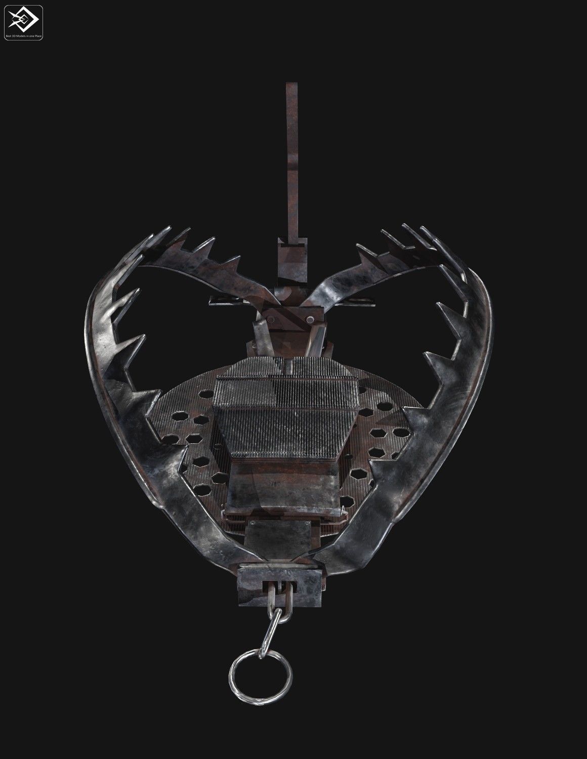 Animal Trap  Low-poly 3D model_2