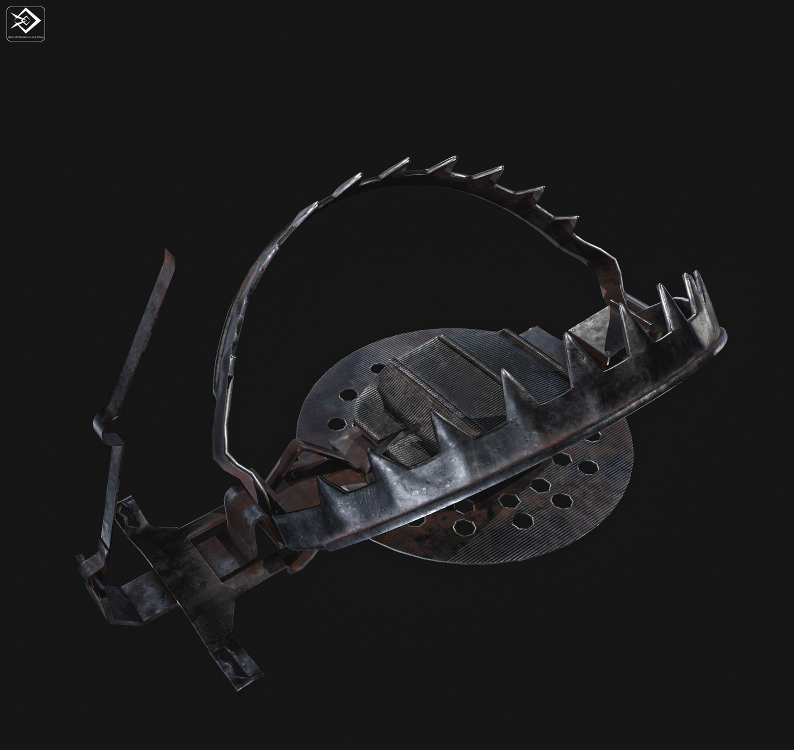 Animal Trap  Low-poly 3D model_3