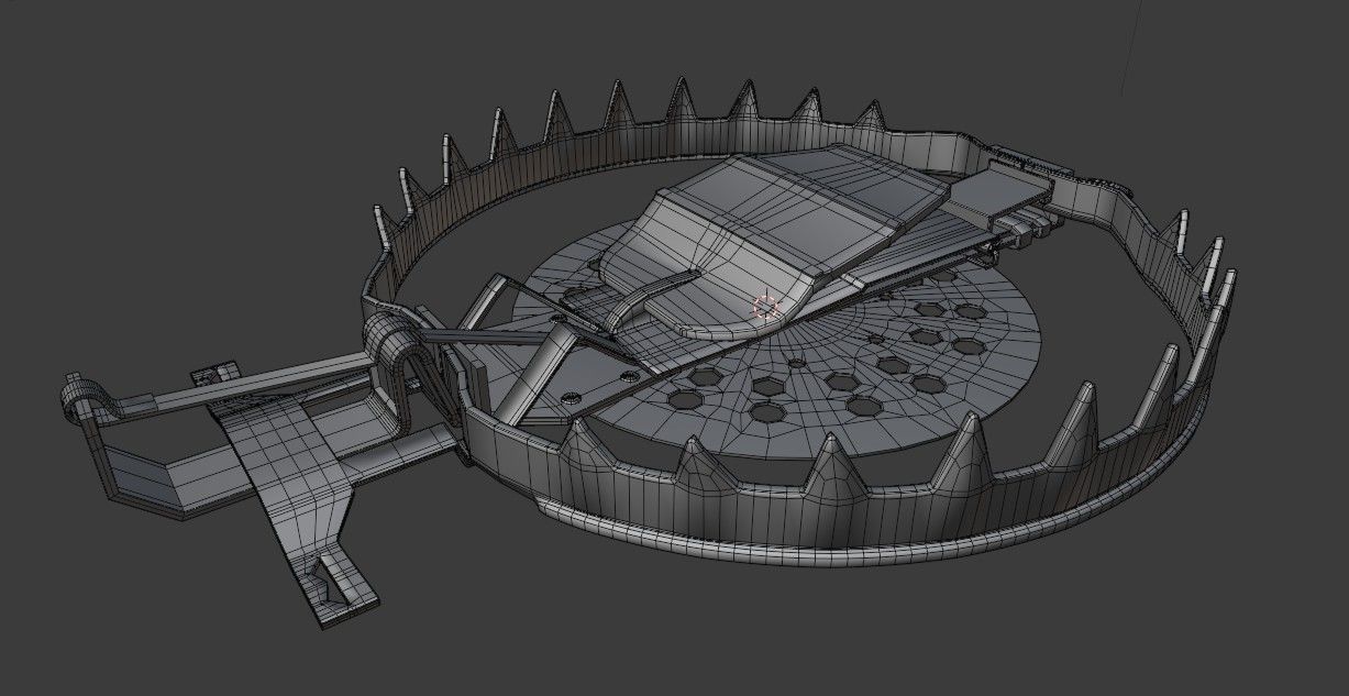Animal Trap  Low-poly 3D model_14