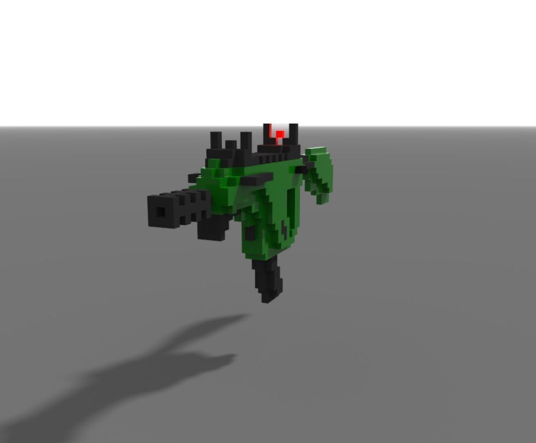 Vector voxel 3D model_1