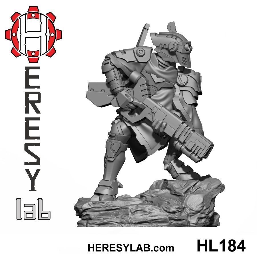 HL183 - Greater God Scout 3 with weapon variants 3D print model_3