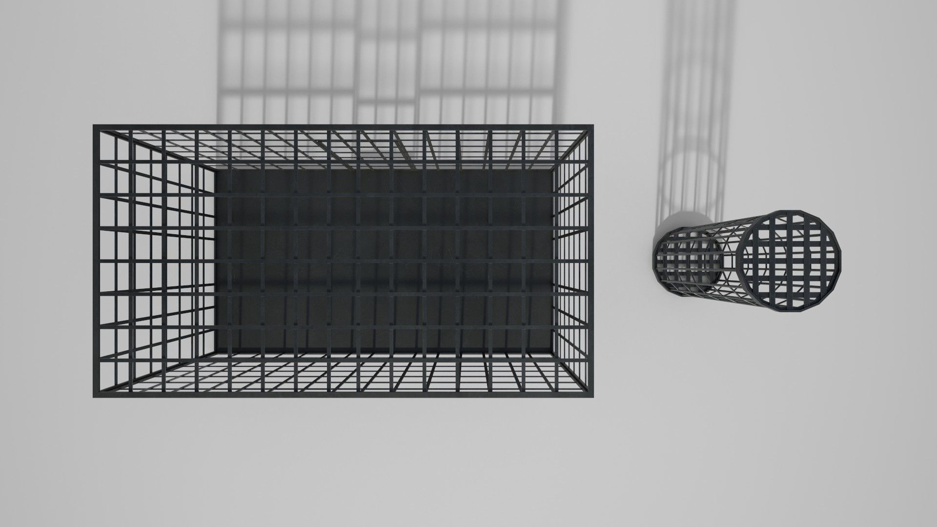 Medieval Iron Cages Low-poly 3D model_10