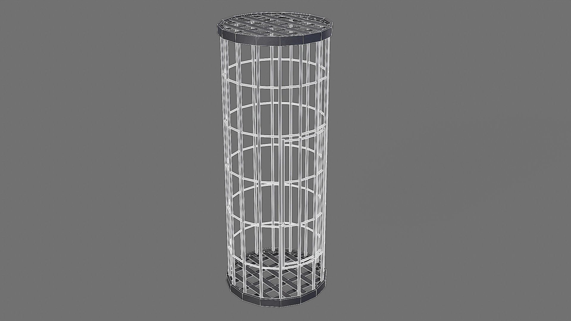 Medieval Iron Cages Low-poly 3D model_11