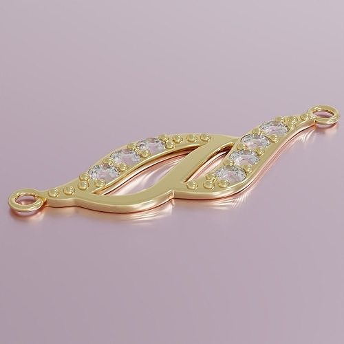 Gold pendant  3D print model