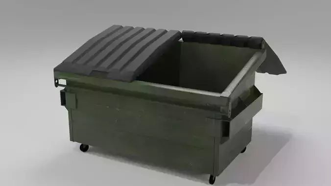 Dumpster garbage bin on wheels