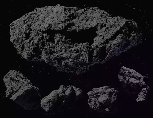 asteroids high detail 5 piece collection pack 