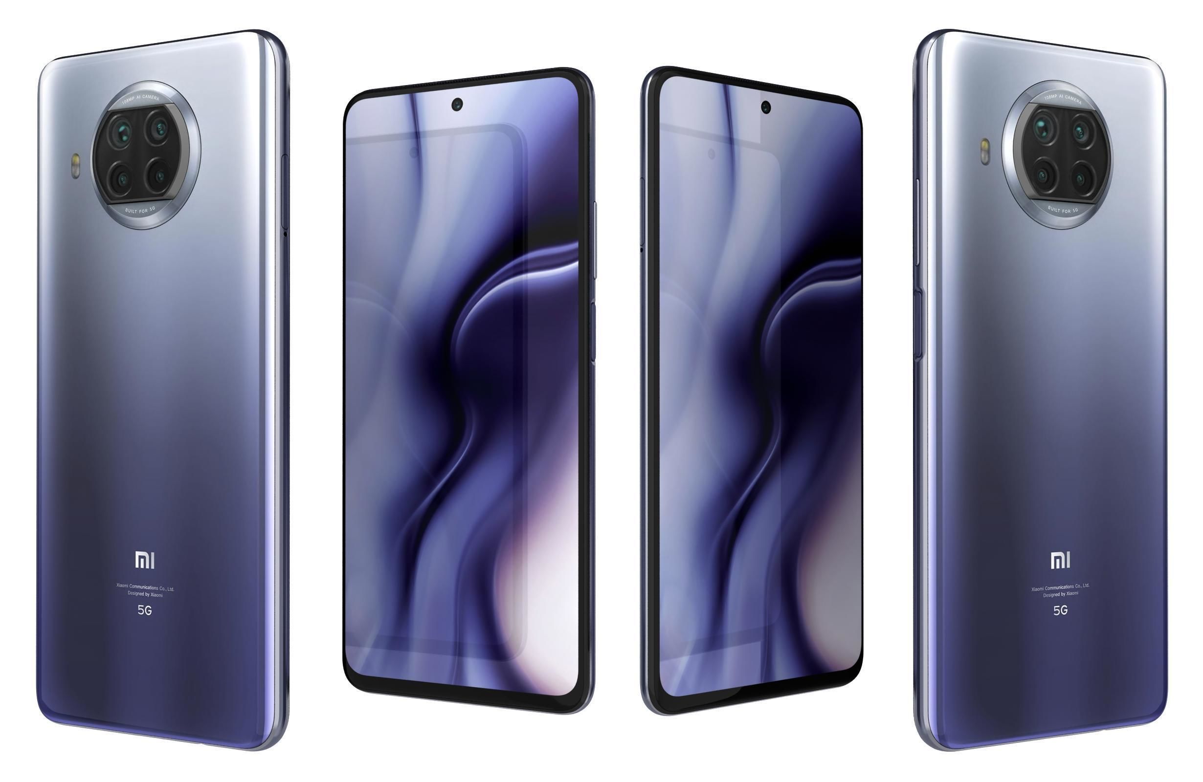 Xiaomi Mi 10i 5G Atlantic Blue 3D model_3