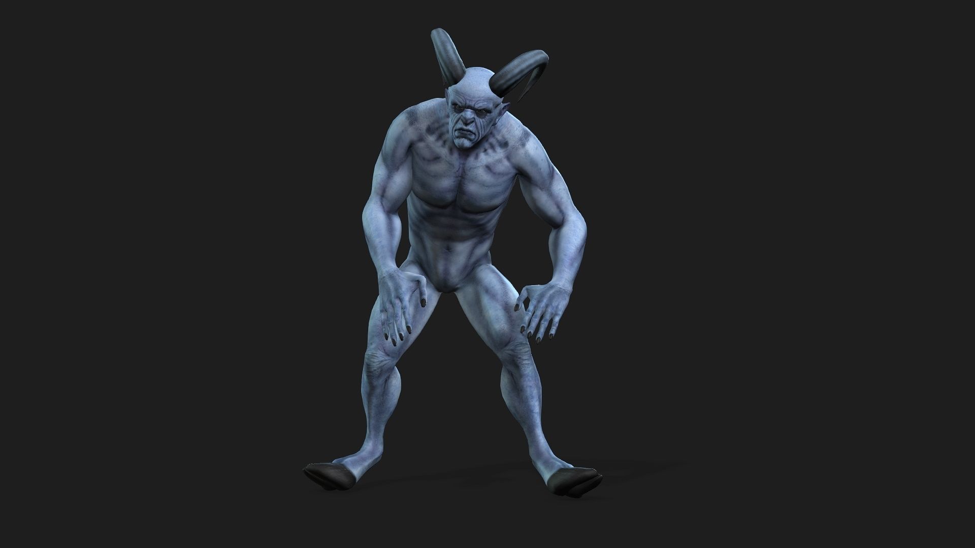 blue demon 3D model_1