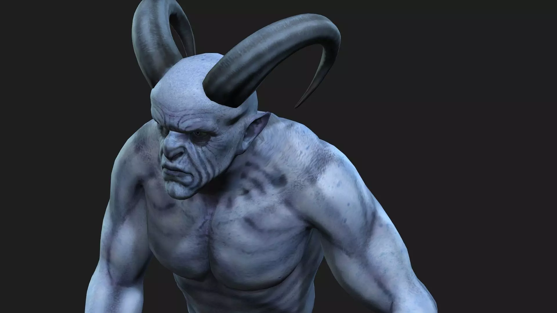 blue demon 3D model_0