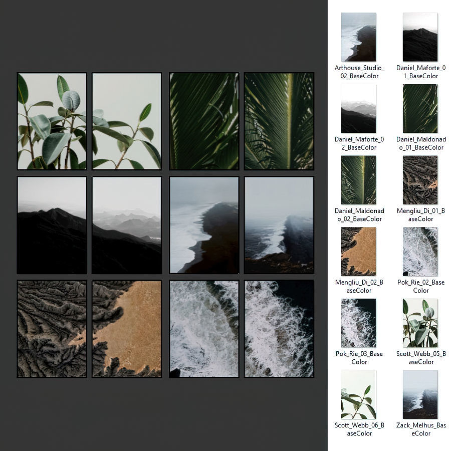 Gallery Wall 95 3D model_5