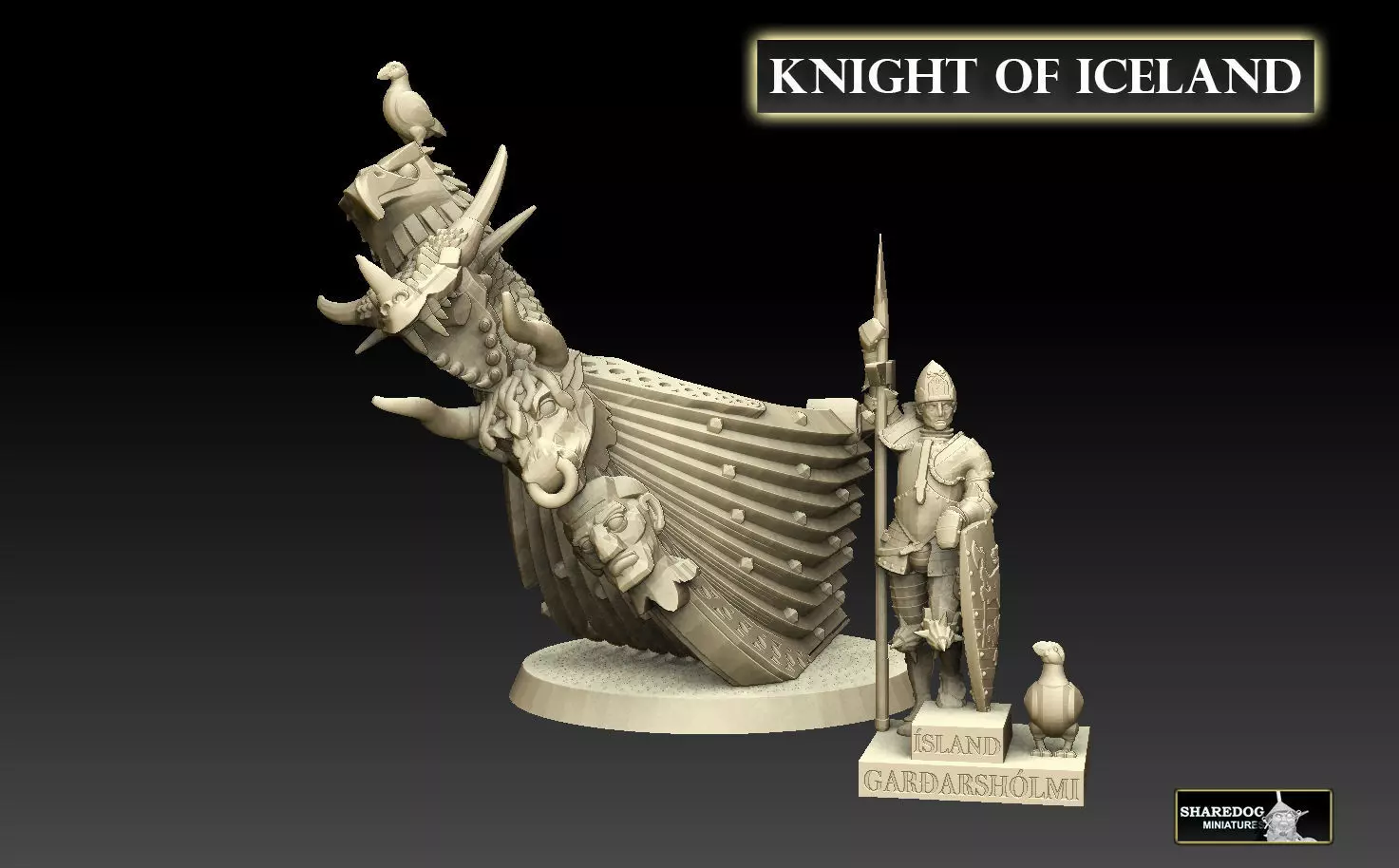 Knight of Iceland 3D print model_0