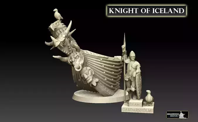 Knight of Iceland 3D print model