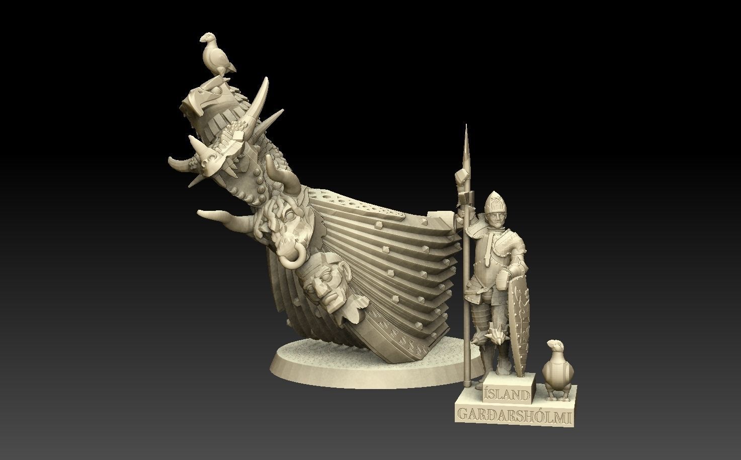Knight of Iceland 3D print model_3