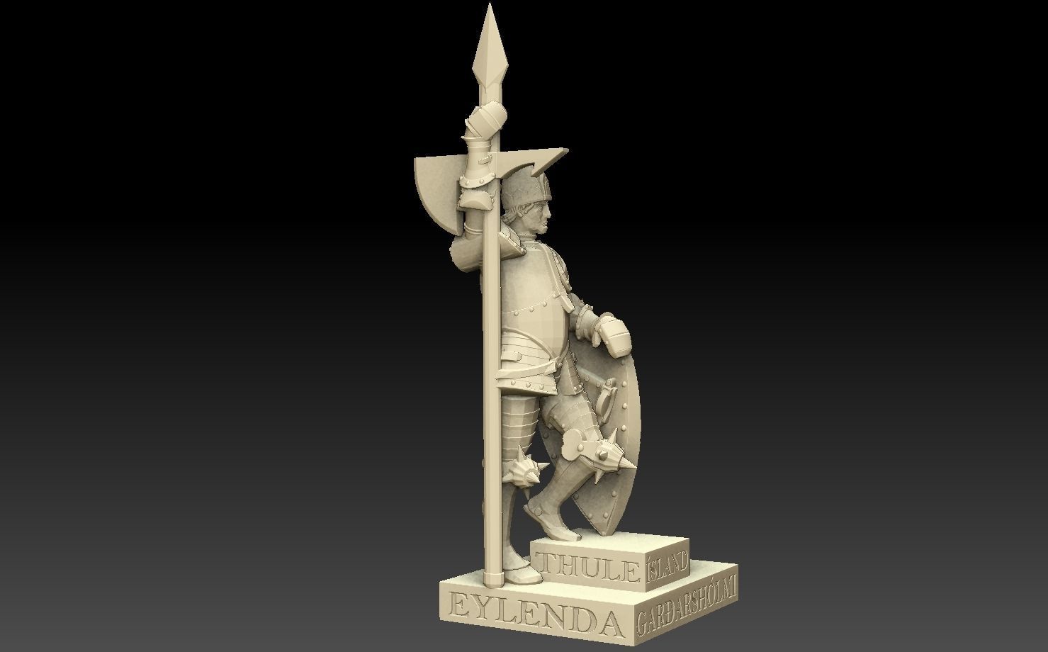 Knight of Iceland 3D print model_20