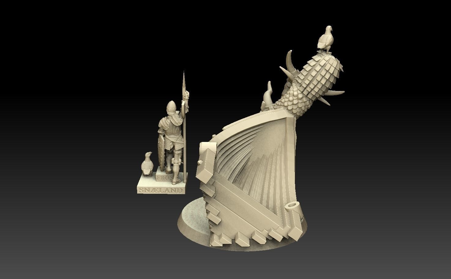 Knight of Iceland 3D print model_2