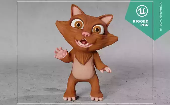 Furry Pet Low-poly 3D model