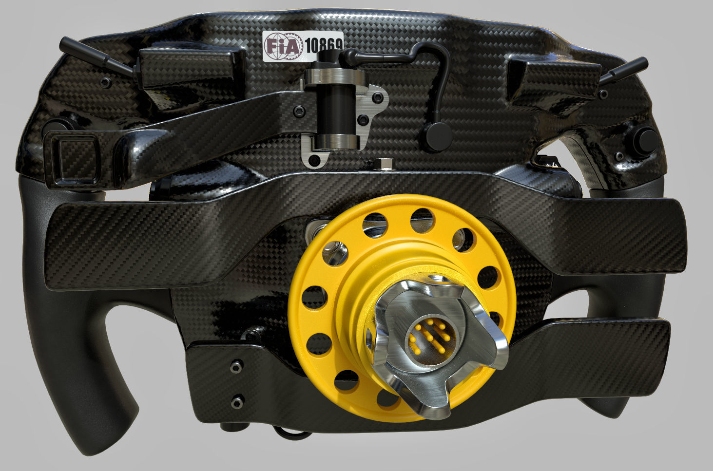F1 Ferrari Steering wheel Low-poly 3D model_5