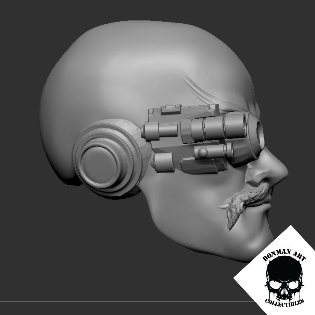 The Doc Head for 6 inch action figures 3D print model_19