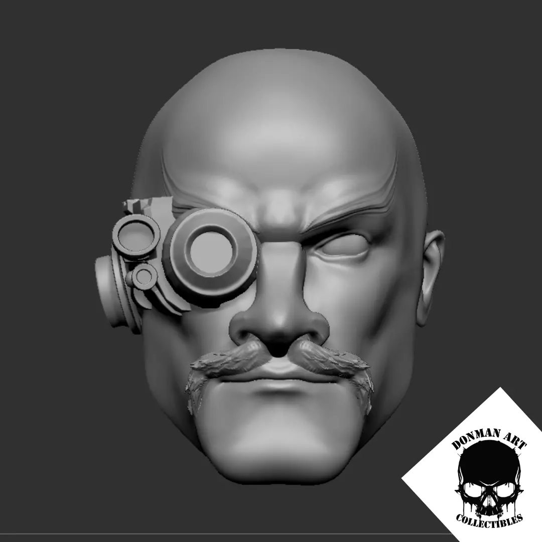 The Doc Head for 6 inch action figures 3D print model_0