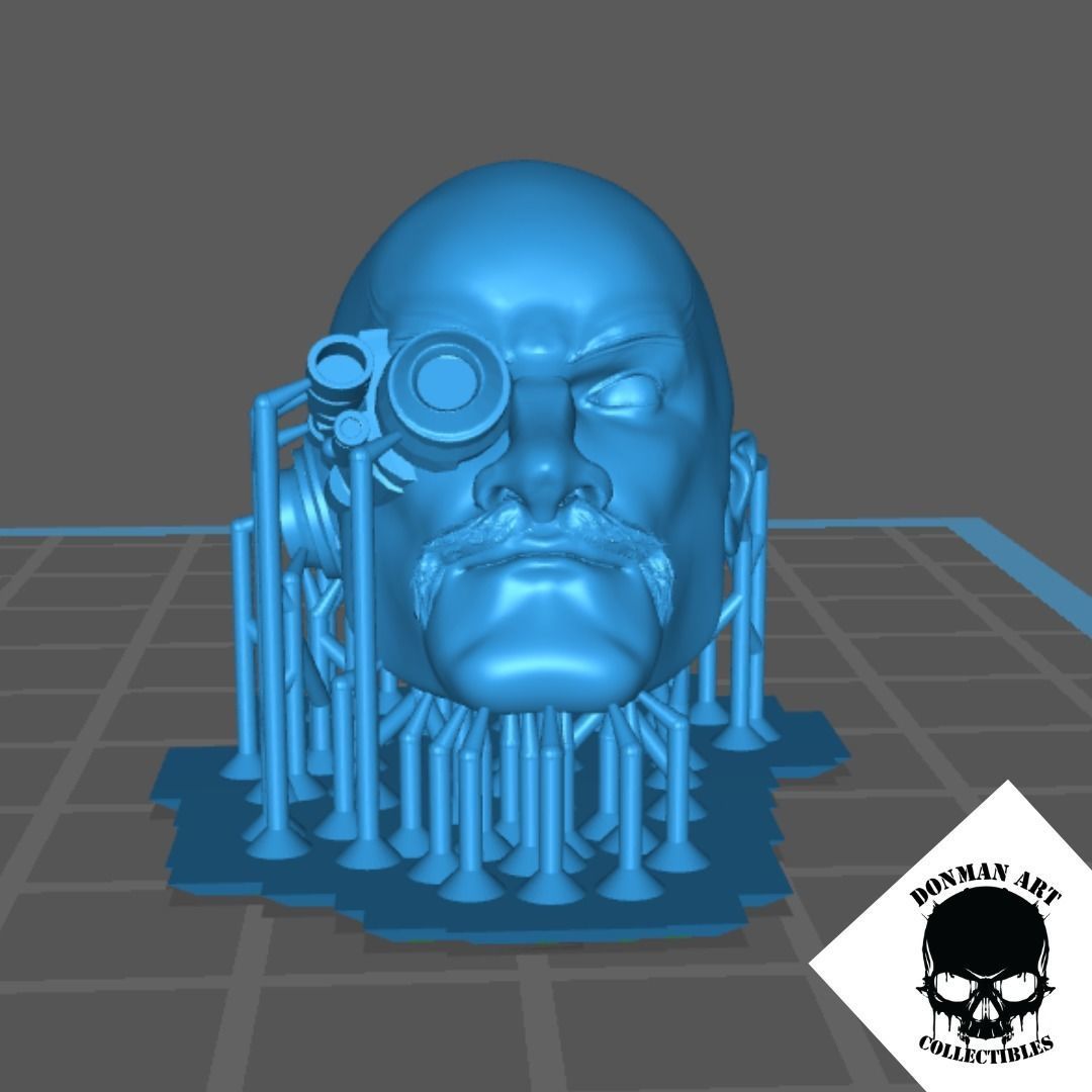 The Doc Head for 6 inch action figures 3D print model_13