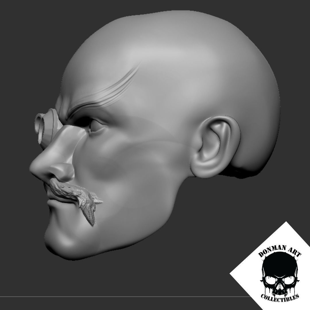 The Doc Head for 6 inch action figures 3D print model_16