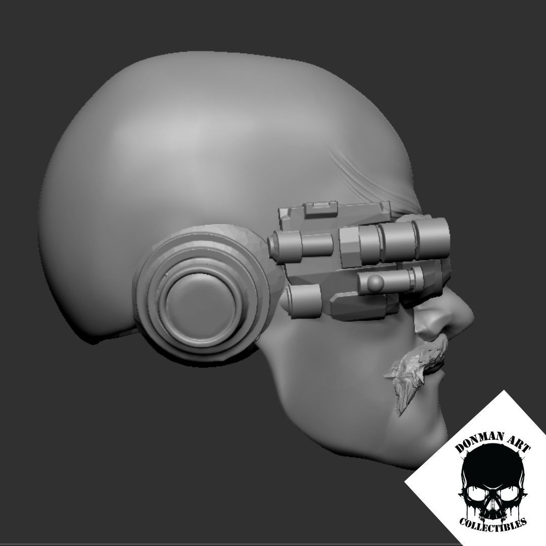 The Doc Head for 6 inch action figures 3D print model_18