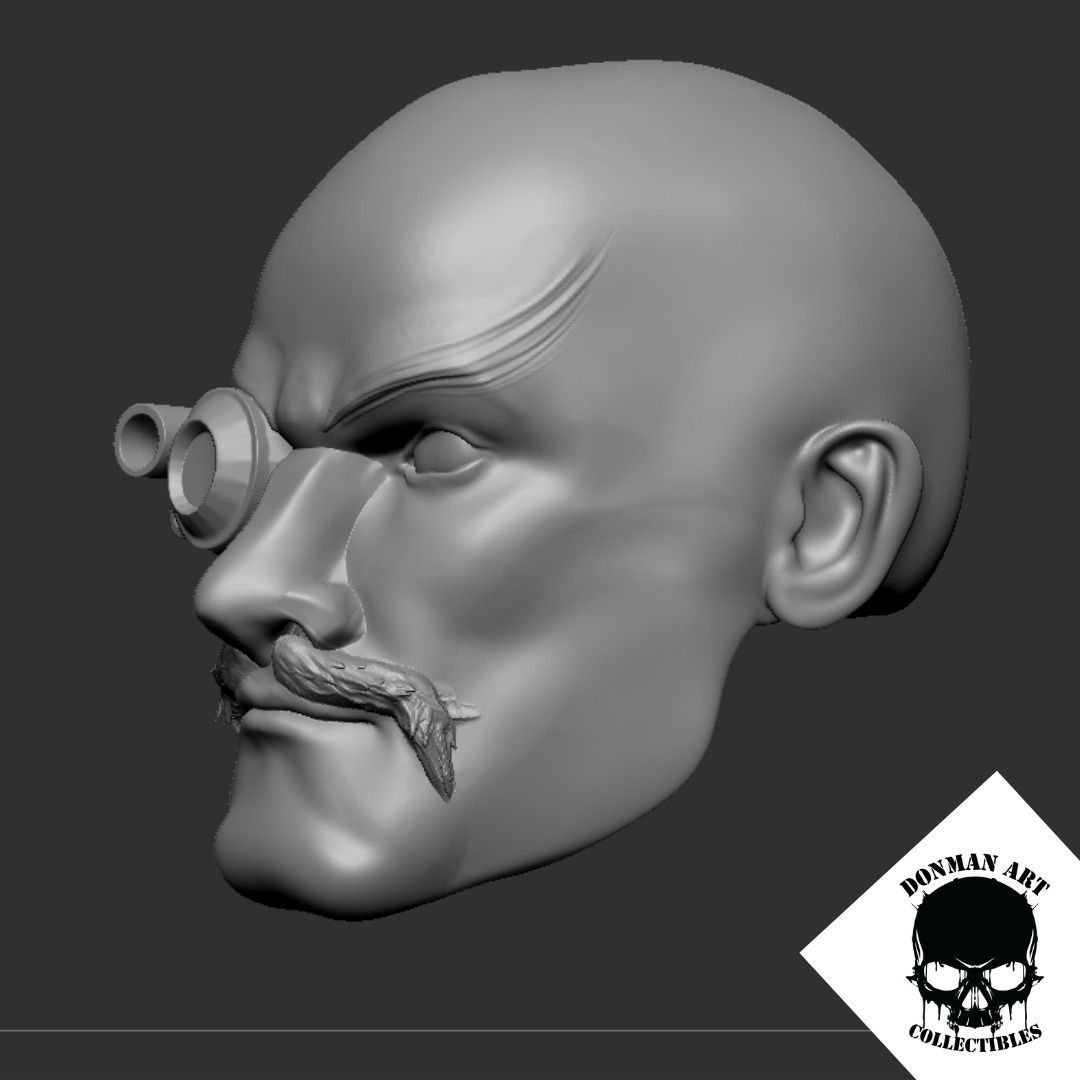 The Doc Head for 6 inch action figures 3D print model_15