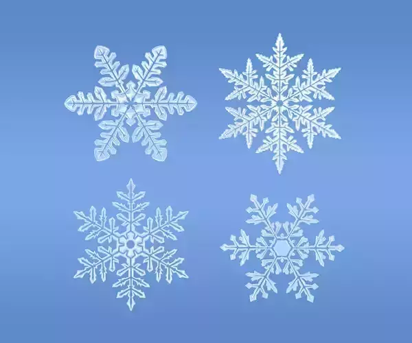 Snowflakes set v1
