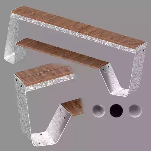 Hopper bench 3D model
